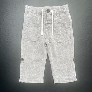 Baby Gap linen grey pants. Can turn into 3/4 length. Great used condition.